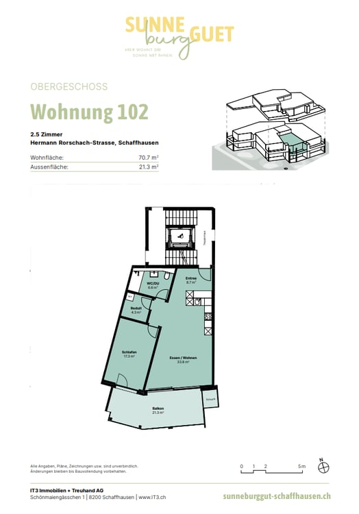 1.5-Zimmer-Neubauwohnung im Breitequartier