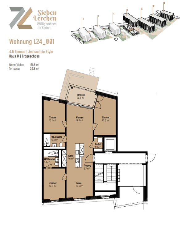 Neubauwohnung in der Überbauung «7 Lerchen» - Ihr modernes Zuhause in Kloten 9