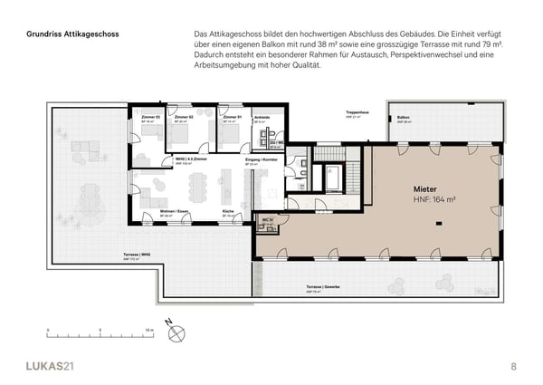Geschäftsflächen 92m2 bis 518m2 - machen Sie Ihre Unternehmensidentität sichtbar. 8