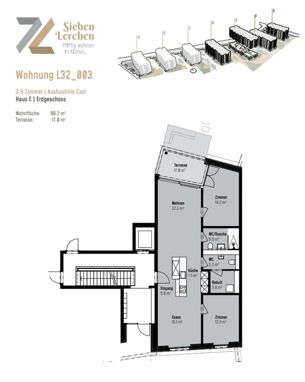 Moderne 1.5-Zimmer-Neubauwohnung in der Überbauung 7 Lerchen in Kloten 11