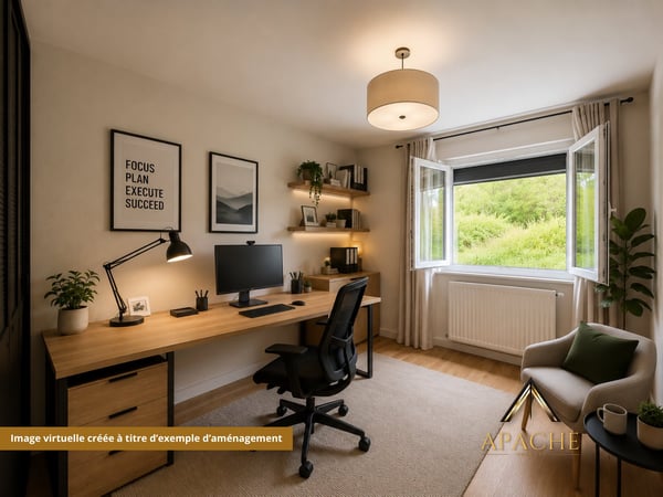 Appartement de 3.5 pièces avec balcon et vue imprenable en position dominante 10
