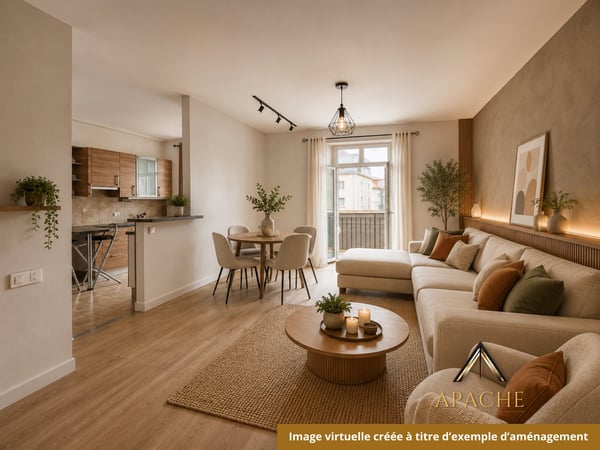 2 + 3.5 pièces ou 5.5 pièces avec grand balcon ? A vous de choisir ! 1
