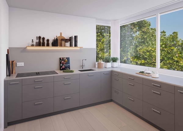 Moderne 1.5-Zimmer-Gartenwohnung im Neubauprojekt FRYMAA Ihr neues Zuhause in Zürich Leimbach 1