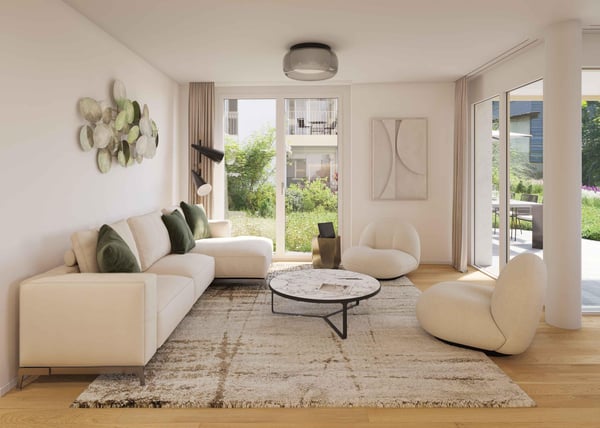 Exklusive Gartenwohnung mit Sitzplatz im Zürcher Kreis 2 3