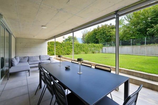 Stilvolle 3.5-Zimmer-Gartenwohnung in zentraler Lage und naturnaher Umgebung