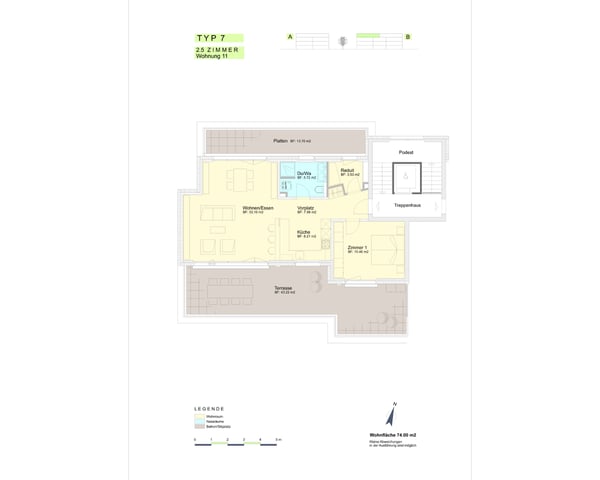 Moderne Attika Wohnung an ruhiger Lage in Zeiningen 12