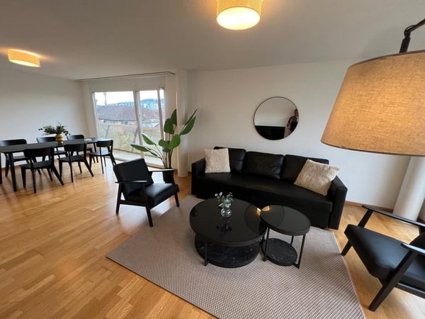 Befristet bis 31.12.28 Moderne 1.5-Zimmer-Wohnung mit Stadtblick in Zürich Industriequartier 16