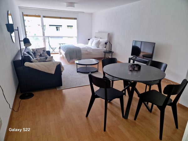 Befristet bis 31.12.28 2.5-Zimmer-Wohnung mit Balkon und Stadtblick in Zürich 8