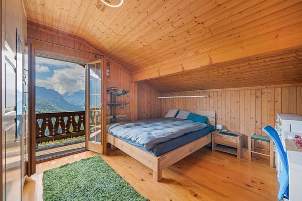 Proche de Gryon - Panorama d'exception sur le Muveran et Dents-du-Midi Chalet spacieux sans nuisance avec 2.5 pces indépendant 11