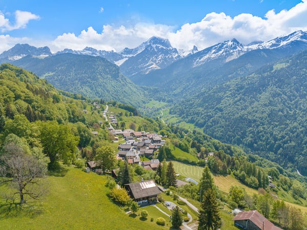 Proche de Gryon - Panorama d'exception sur le Muveran et Dents-du-Midi Chalet spacieux sans nuisance avec 2.5 pces indépendant 4