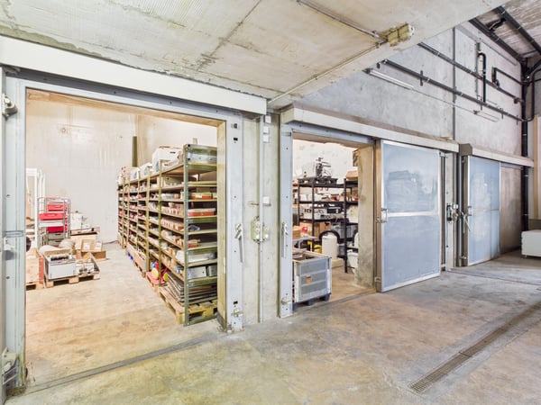 Halle dépôt avec chambres frigorifiques et deux studios 8