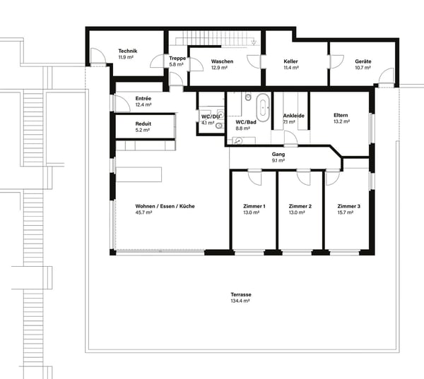 Exklusive 5.5-Zimmer-Terrassenwohnung mit Bergblick in Sattel 12
