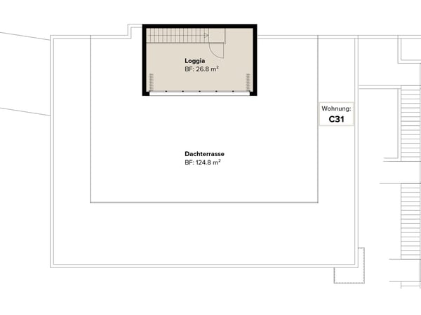 Exklusive Terrassenwohnung mit Dachterrasse und Weitblick 12
