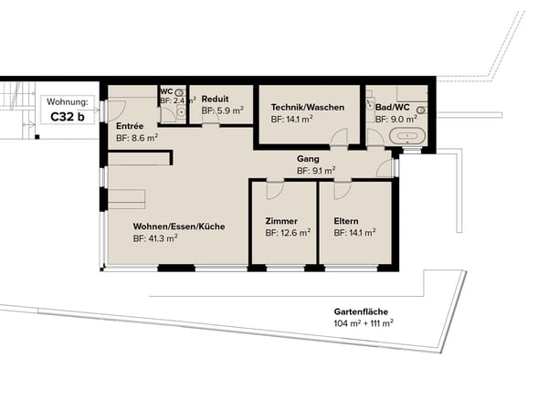Exklusive 5.5 Zi-Maisonettewohnung in Zweifamilienhaus ( auch als Zweifamilienhaus erwerbbar ) 10