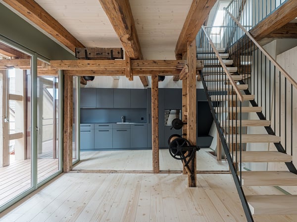 3.5-Zimmer-Maisonette mit Loggia in Bremgarten