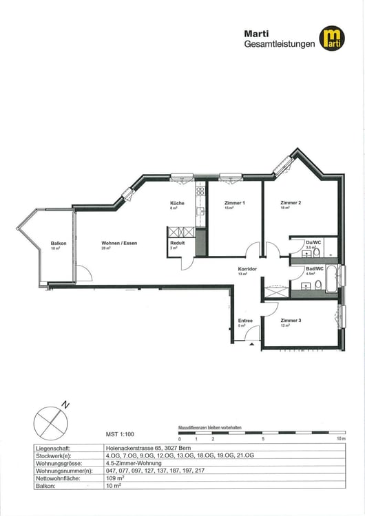 Fernsicht aus sanierter 1.5-Zimmerwohnung 8
