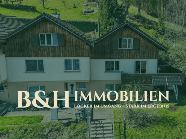Eckreihenhaus mit unverbaubarer Aussicht, grosszügigem Balkon, erhöhter Lage und viel Privatsphäre 1