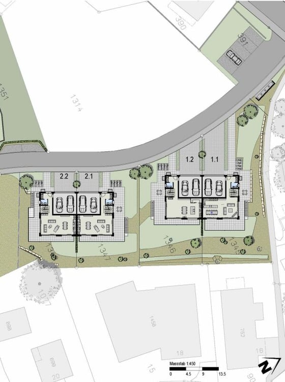 Modernes Eigenheim mit Panorama-Weitsicht ins Grüne und die umliegende Berglandschaft. 10