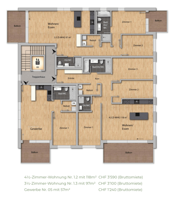 Upgrade your Living! 2½-Zimmer-Attikawohnung mit hohem Ausbaustandard und vielen Extras (Bezug Februar 2027) 7