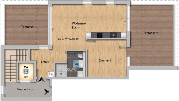 Upgrade your Living! 2½-Zimmer-Attikawohnung mit hohem Ausbaustandard und vielen Extras 5