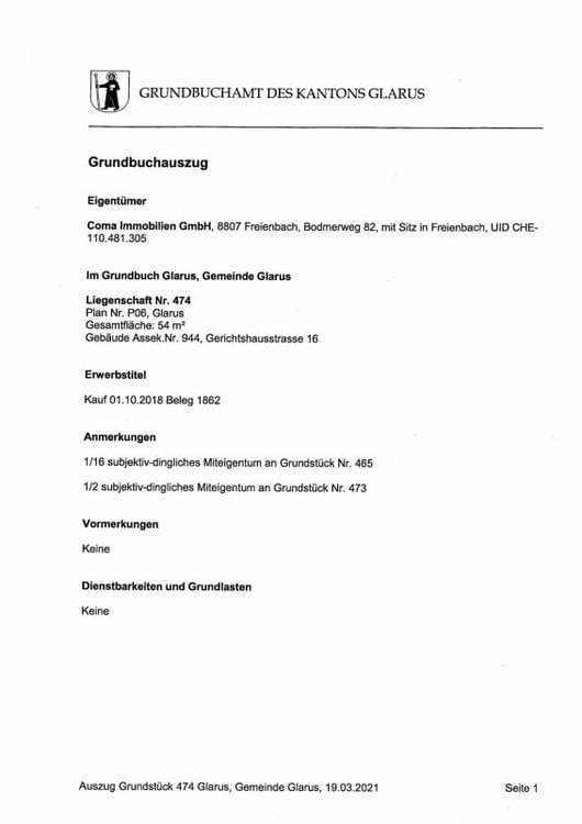 Attraktives Mehrfamilienhaus mit drei Wohneinheiten im Zentrum von Glarus - interessantes Renditepotenzial 14