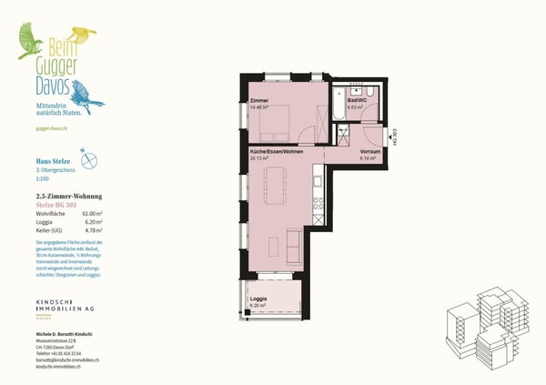 2.5-Zimmer-Wohnung in Davos 5