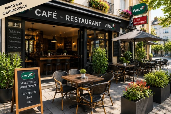 Restaurant de Quartier avec PMU – Terrasse loyer attractif 1