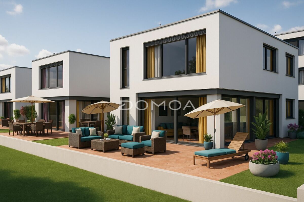 Dernière villa avec jardin de 4,5 pièces, cadre verdoyant et prestations haut de gamme !