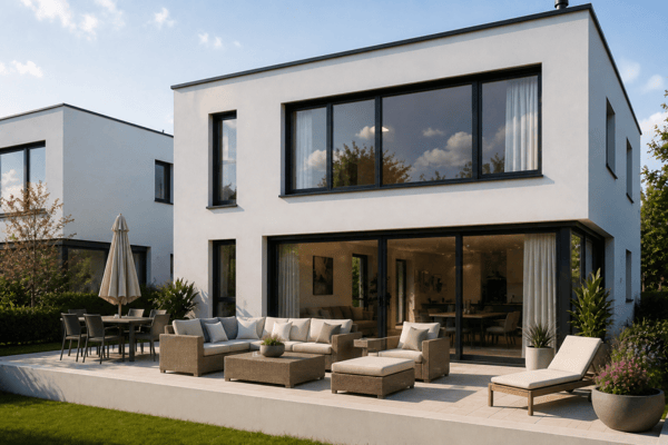 Dernière villa avec jardin de 4,5 pièces, cadre verdoyant et prestations haut de gamme !