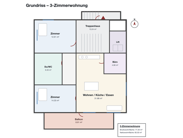 Ihr neues Ferienparadies in Blatten b. Naters - Komplett sanierte 3-Zimmer-Wohnung 2