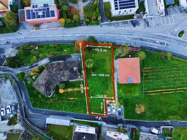 530 m2 Baugrundstück, mit direkter Zufahrt 1