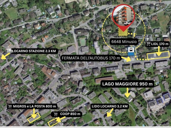 Affittasi luminoso appartamento di 2½ locali completamente rinnovato a Minusio 10
