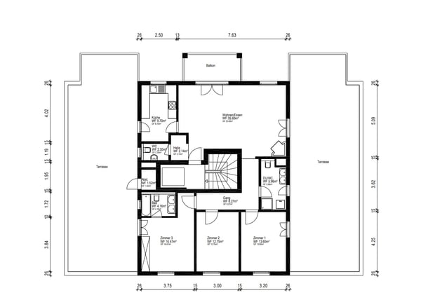 4.5-Zimmer-Attikawohnung mit 147 m² Terrassenfläche 13