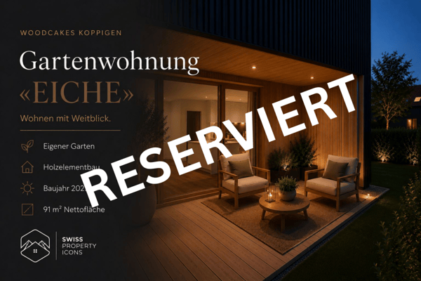*RESERVIERT* NEUBAU: Gartenwohnung 