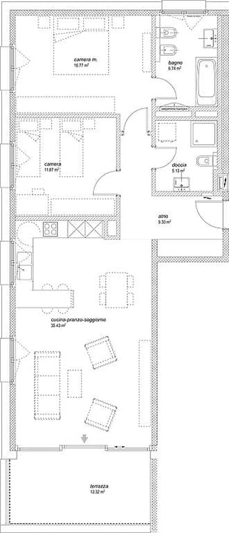 Affittasi appartamento 1.5 locali - CasaEco, Bellinzona 8