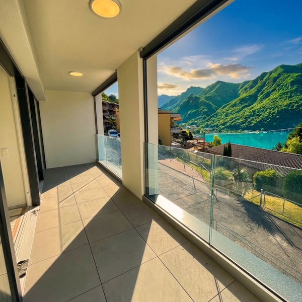 nuovissimo appartamento 3.5 locali con terrazza vista lago 3