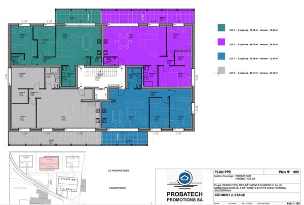 VUE PANORAMIQUE - 1.5 pces avec terrasse de 24 m2 orientée Ouest ! 8