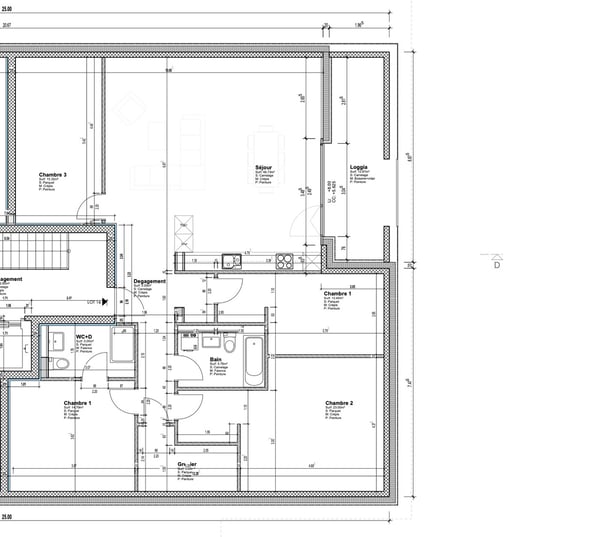 ATTIQUE DE 4,5 PCES AVEC HAUTEUR DE PLAFOND DE PLUS DE 4 M ET LOGGIA 9