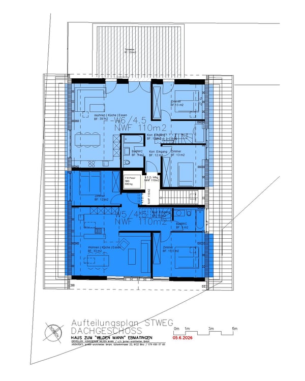 Aussergewöhnlicher Dachraum / LETZTE WOHNUNG Nr. W5 8