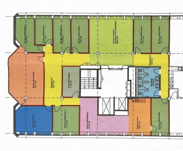 Florissant ? Plateau de bureaux de 358 m² climatisé 13