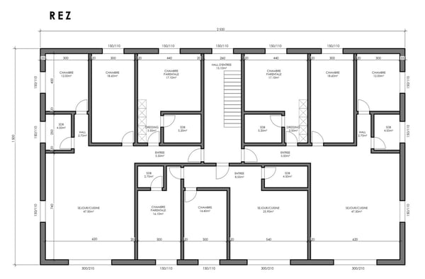 Immeuble neuf - 1 appartements haut standing à vendre sur plan 2