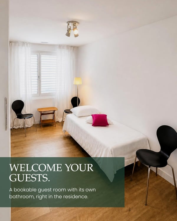 Möblierte 2.5-Zimmer-Wohnung mit Aussicht auf Zürichsee im Kreis 7 7