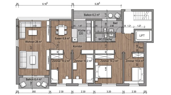5.5-Zi-Wohnung mit 2 Balkonen, zentral in Bern-Bümpliz 10
