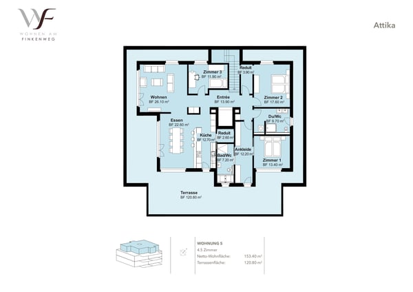 Grosse 4.5-Zimmer Attikawohnung in Schönbühl 8