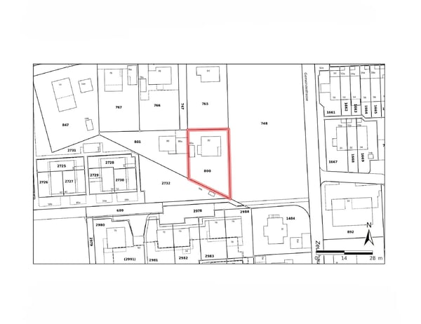Bauland 1'148 m², voll erschlossen, zentrale Lage in Flamatt 7