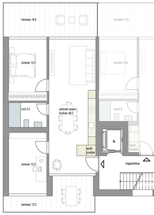 Moderne 1.5-Zimmer-Neubau-Wohnungen mit Balkon in Olten zur Erstvermietung 5