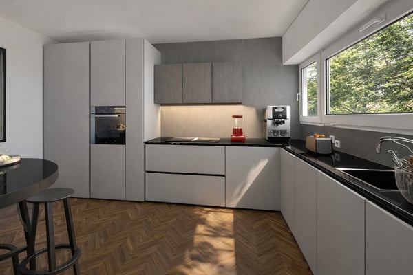 PAZZALLO â 3.5 LOCALI AL SESTO PIANO: LUCE E SPAZIO 9