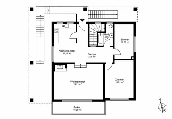 Freistehendes Einfamilienhaus mit Umschwung 29
