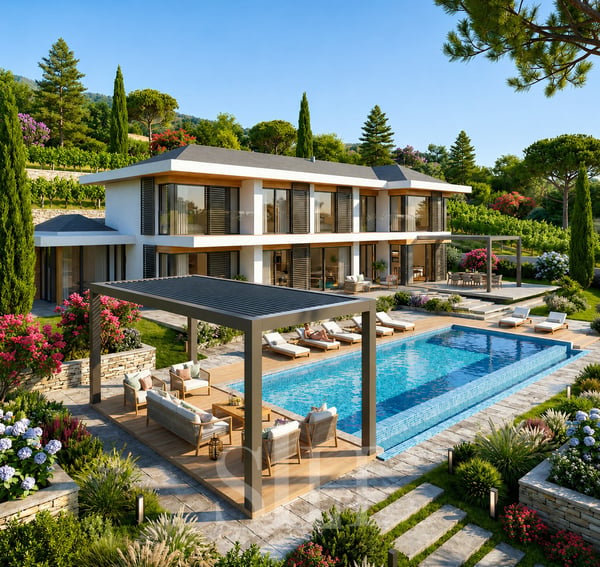 Elegante Villa contemporaine vue lac 1