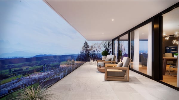 Moderne 1.5-Zimmer Terrassenwohnung mit privater Aussichtslage – Belvedere Egerkingen 9